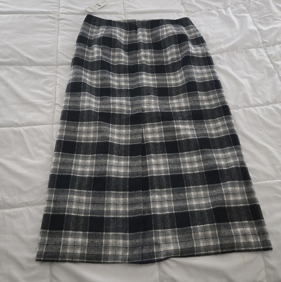 Nine & Co. Black and White Plaid Maxi Skirt - Picture 5 of 12